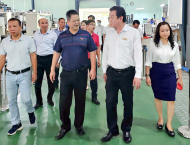 Đoàn công tác Công ty Cổ phần In Công Đoàn Việt Nam đến thăm và trao đổi kinh nghiệm tại Công ty In Nhân Dân Bình Định