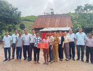 Công ty In Nhân dân Bình Định hỗ trợ làm nhà ở cho 3 hộ nghèo, gia đình chính sách tại Kbang