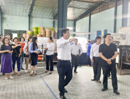 Đoàn công tác Công ty CP In Khoa học Kỹ thuật, Công ty TNHH Sản xuất & Công nghiệp P.P đến thăm và trao đổi kinh nghiệm tại Công ty In Nhân Dân Bình Định