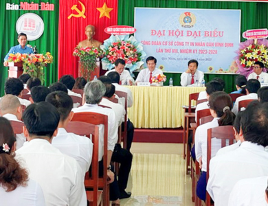 Đại hội công đoàn cơ sở Công ty In Nhân dân Bình Định
